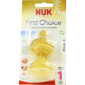 NUK First Choice Ventilsauger Latex Gr.1 M Blister, 2 ST