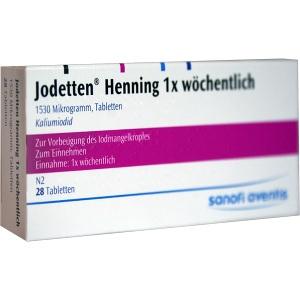 Jodetten Henning 1x wöchentlich, 28 ST