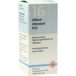 BIOCHEMIE DHU 16 LITHIUM CHLORATUM D12, 80 ST