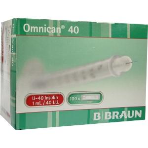 Omnican 40 1.0ml Insulin U-40 0.30x12mm einzelverp, 100x1 ST