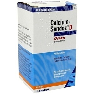 Calcium-Sandoz D Osteo Kautabletten, 120 ST