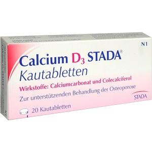 Calcium D3 STADA 600mg/ 400 I.E. Kautabletten, 20 ST