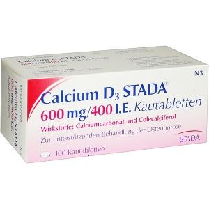 Calcium D3 STADA 600mg/ 400 I.E. Kautabletten, 100 ST