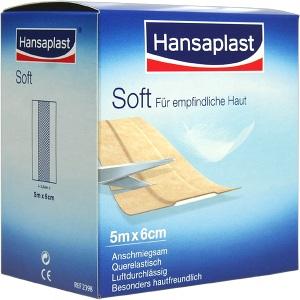 Hansaplast Soft Meterware 5mx6cm Rolle, 1 ST