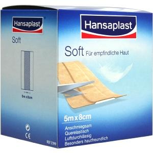 Hansaplast Soft Meterware 5mx8cm Rolle, 1 ST
