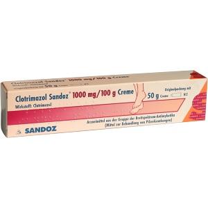 Clotrimazol Sandoz 1000mg / 100g, 50 G