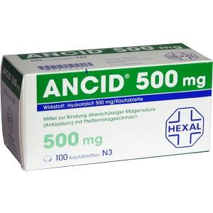 Ancid 500mg, 100 ST