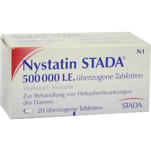 Nystatin STADA 500.000 I.E. überzogene Tabletten, 20 ST