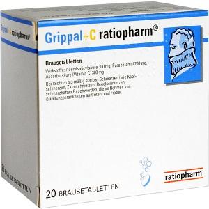 Grippal + C ratiopharm, 20 ST