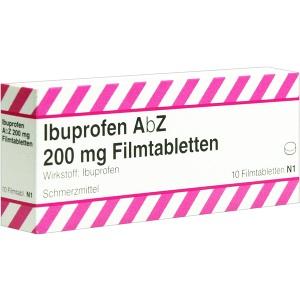 Ibuprofen AbZ 200 mg Filmtabletten, 10 ST