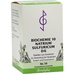 Biochemie 10 Natrium sulfuricum D 6, 500 ST