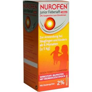 Nurofen Junior Fiebersaft Erdbeer 2%, 100 ML