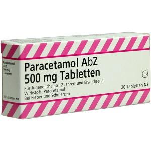 Paracetamol AbZ 500mg Tabletten, 20 ST