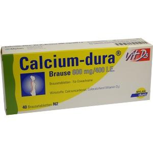 Calcium-dura Vit D3 600mg/400 I.E., 40 ST
