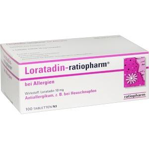 Loratadin-ratiopharm bei Allergien 10mg Tabletten, 100 ST