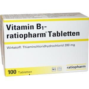 Vitamin-B1-ratiopharm 200mg Tabletten, 100 ST