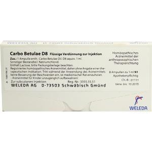 CARBO BETULAE D 8, 8x1 ML