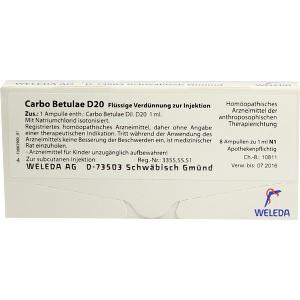 CARBO BETULAE D20, 8x1 ML