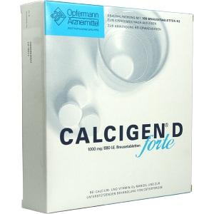 Calcigen D forte 1000 mg/880 I.E. Brausetabletten, 100 ST