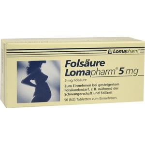 Folsäure Lomapharm 5mg, 50 ST