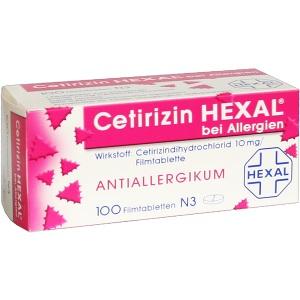 Cetirizin Hexal bei Allergien, 100 ST
