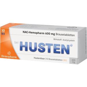 NAC-Hemopharm 600mg Brausetabletten, 10 ST