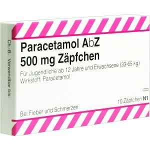 Paracetamol AbZ 500mg Zäpfchen, 10 ST