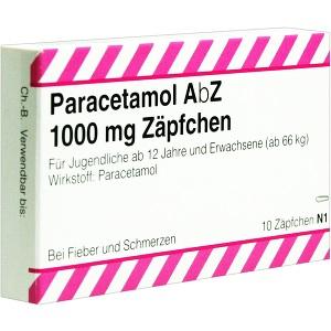 Paracetamol AbZ 1000mg Zäpfchen, 10 ST