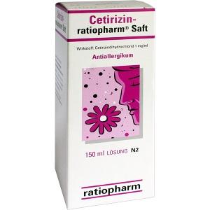 Cetirizin-ratiopharm Saft, 150 ML