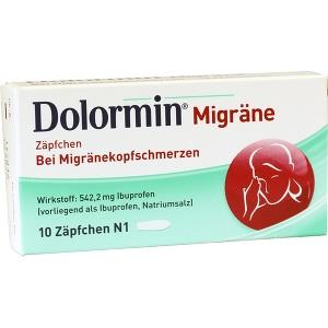 Dolormin Migräne Zäpfchen, 10 ST