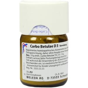 CARBO BETULAE D 3, 50 G