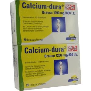 Calcium-dura Vit D3 Brause 1200mg/800 I.E., 40 ST