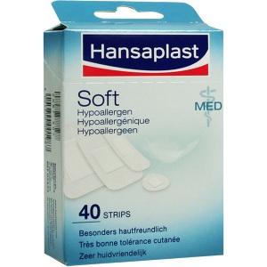 Hansaplast med Soft ohne Silber, 40 ST