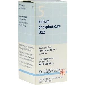 BIOCHEMIE DHU 5 KALIUM PHOSPHORICUM D12, 200 ST