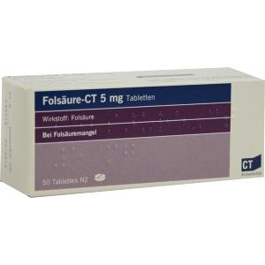 Folsäure - CT 5mg Tabletten, 50 ST