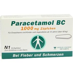 Paracetamol BC 1000mg Zaepfchen, 10 ST