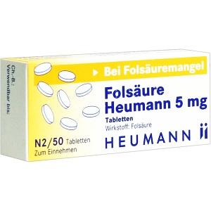 Folsäure Heumann 5mg Tabletten, 50 ST
