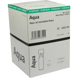 Aqua ad Injektabilia Mini-Plasco connect, 20X20 ML