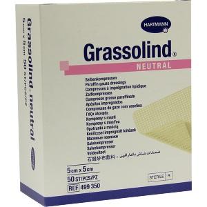 GRASSOLIND Salbenkompressen steril 5X5CM, 50 ST