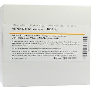 VITAMIN B12 INJEKTOP1000UG, 100x1 ML