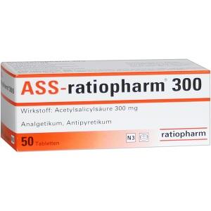 ASS-ratiopharm 300mg Tabletten, 50 ST
