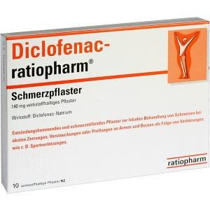 Diclofenac-ratiopharm Schmerzpflaster, 10 ST