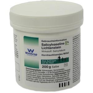 SALICYLVASELINE 5% LICHTEN, 200 G