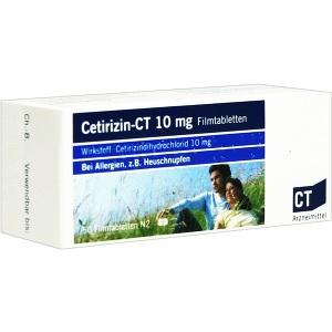 Cetirizin - ct 10mg Filmtabletten, 50 ST