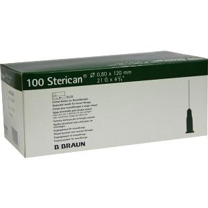 Sterican Knülen 21Gx4 4/5 0.8x120mm, 100 ST