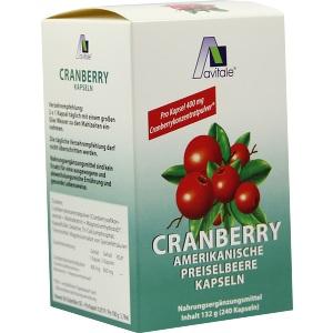 Cranberry Kapseln 400mg Sparpackung, 240 ST