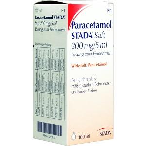 Paracetamol STADA Saft 200mg/5ml Lösung z Einnehm, 100 ML