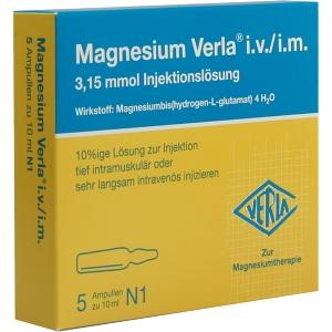MAGNESIUM VERLA, 5x10 ML