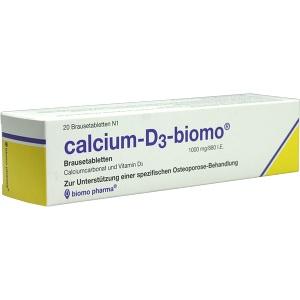 calcium-D3-biomo Brausetabletten, 20 ST