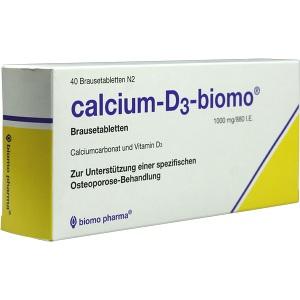 calcium-D3-biomo Brausetabletten, 40 ST